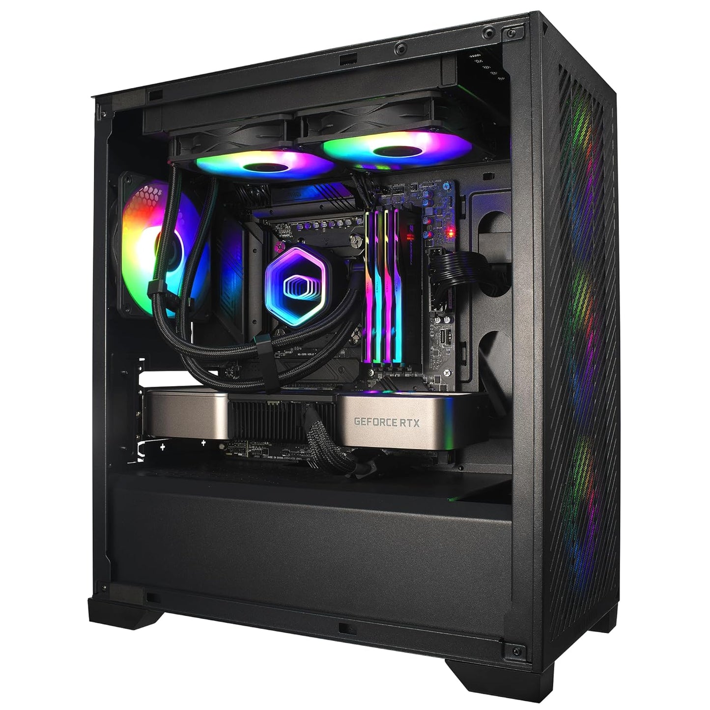 OPEN BOX Cooler Master ML240 Core 2 ARGB CPU Liquid Cooler - Black | Support Latest LGA1851, LGA1700, AM5, AM4 Socket | New Dual Chamber Pump | 360mm AIO | Performance Fans | Copper Base | New Mirror Design