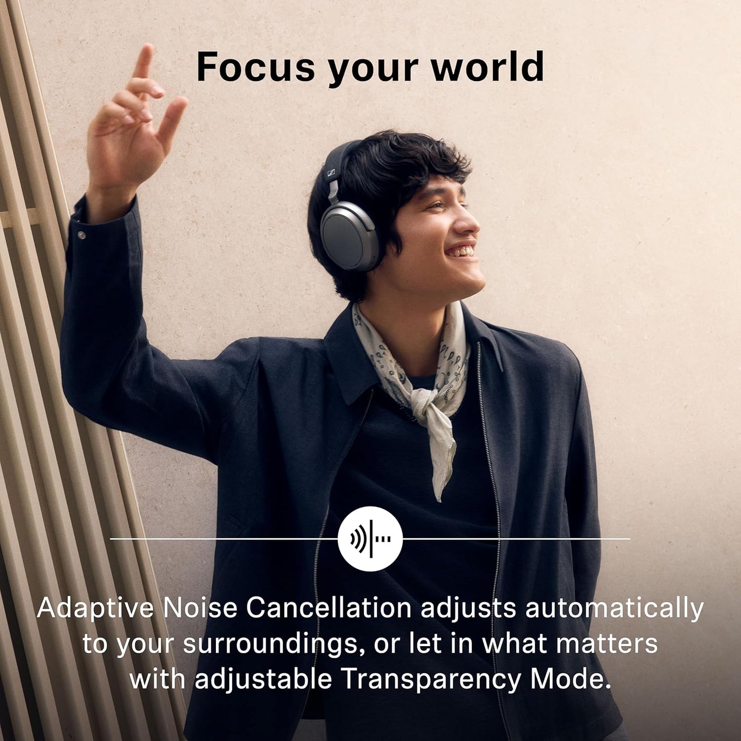 OPEN BOX Sennheiser Momentum 4 Wireless Over Ear Headphones, German Design, ANC, 60h Battery, Customizable Sound, 4 Digital Mics for Crystal-Clear Calls, Multipoint Connectivity, 2 Yr Warranty