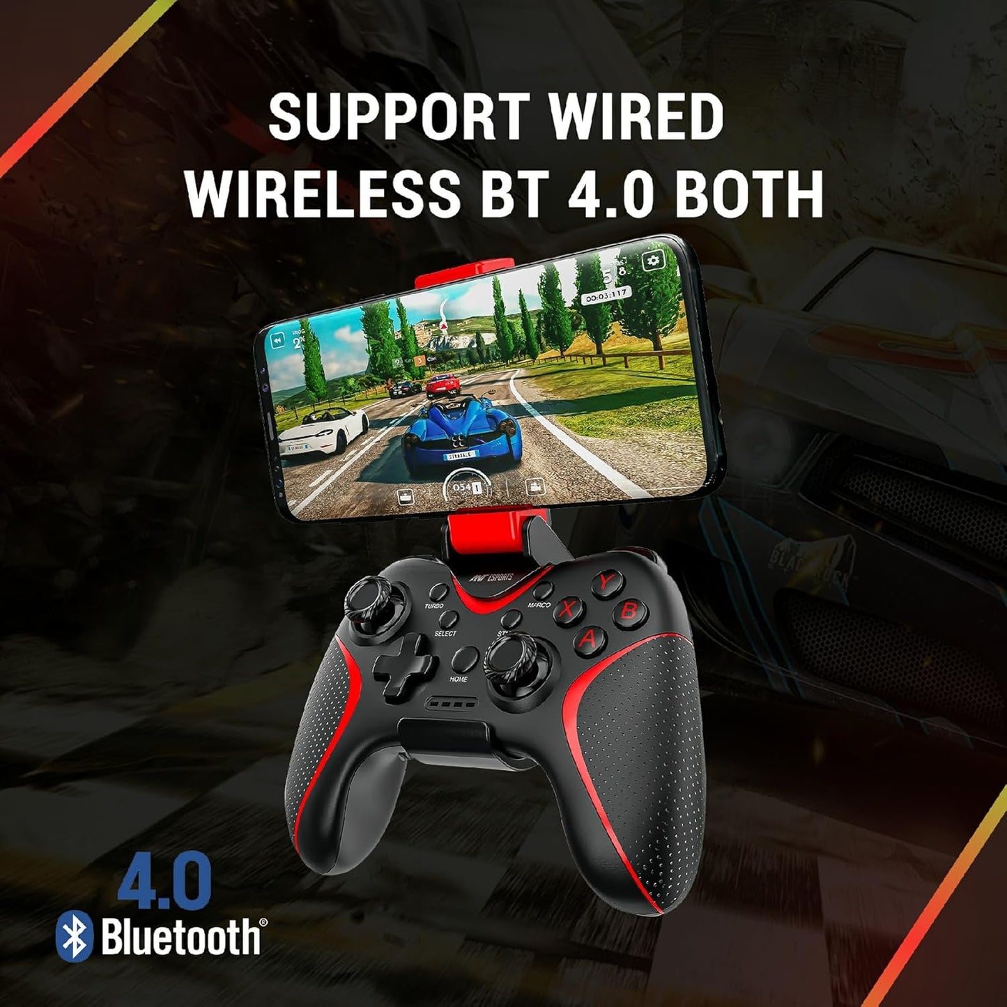 OPEN BOX Ant Esports GP325 Wireless Gamepad, Android/Windows/macOS/Switch, Bluetooth Mobile Gaming Controller Gamepad for XBox Cloud Gaming and PS