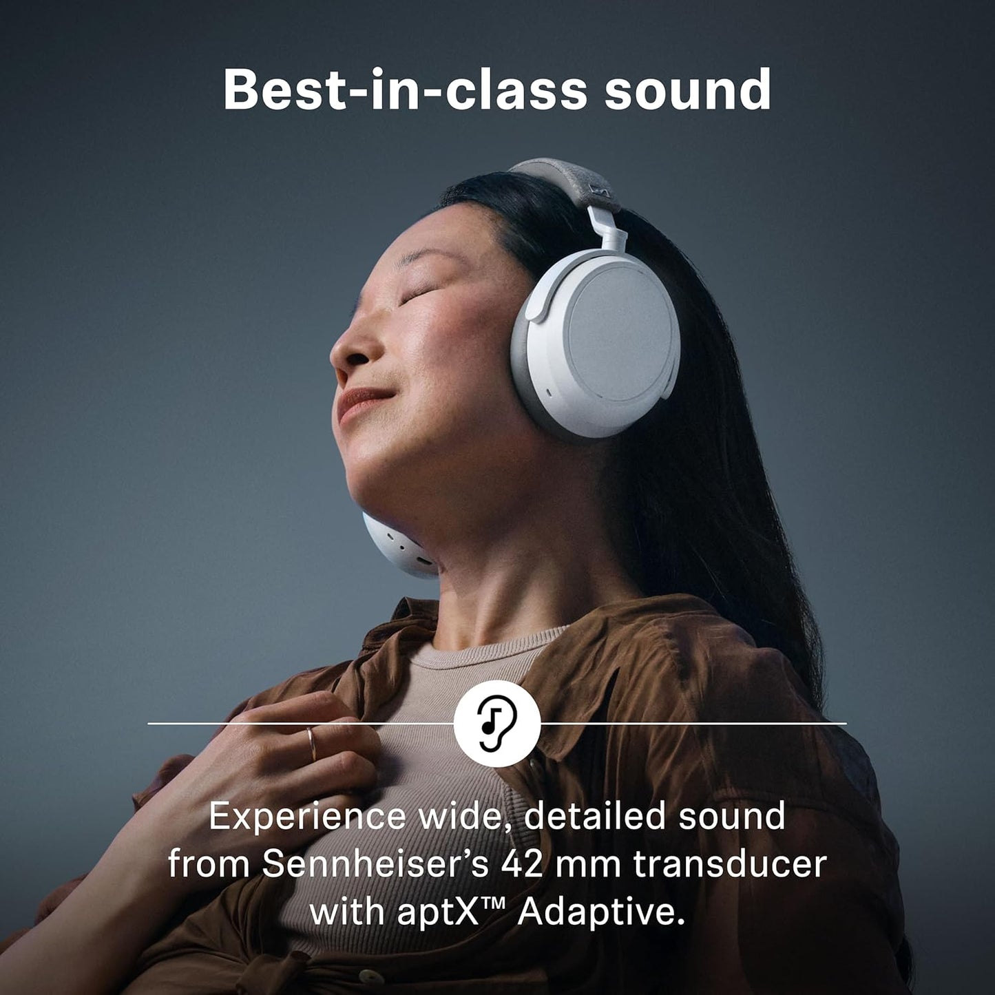 OPEN BOX Sennheiser Momentum 4 Wireless Over Ear Headphones, German Design, ANC, 60h Battery, Customizable Sound, 4 Digital Mics for Crystal-Clear Calls, Multipoint Connectivity, 2 Yr Warranty