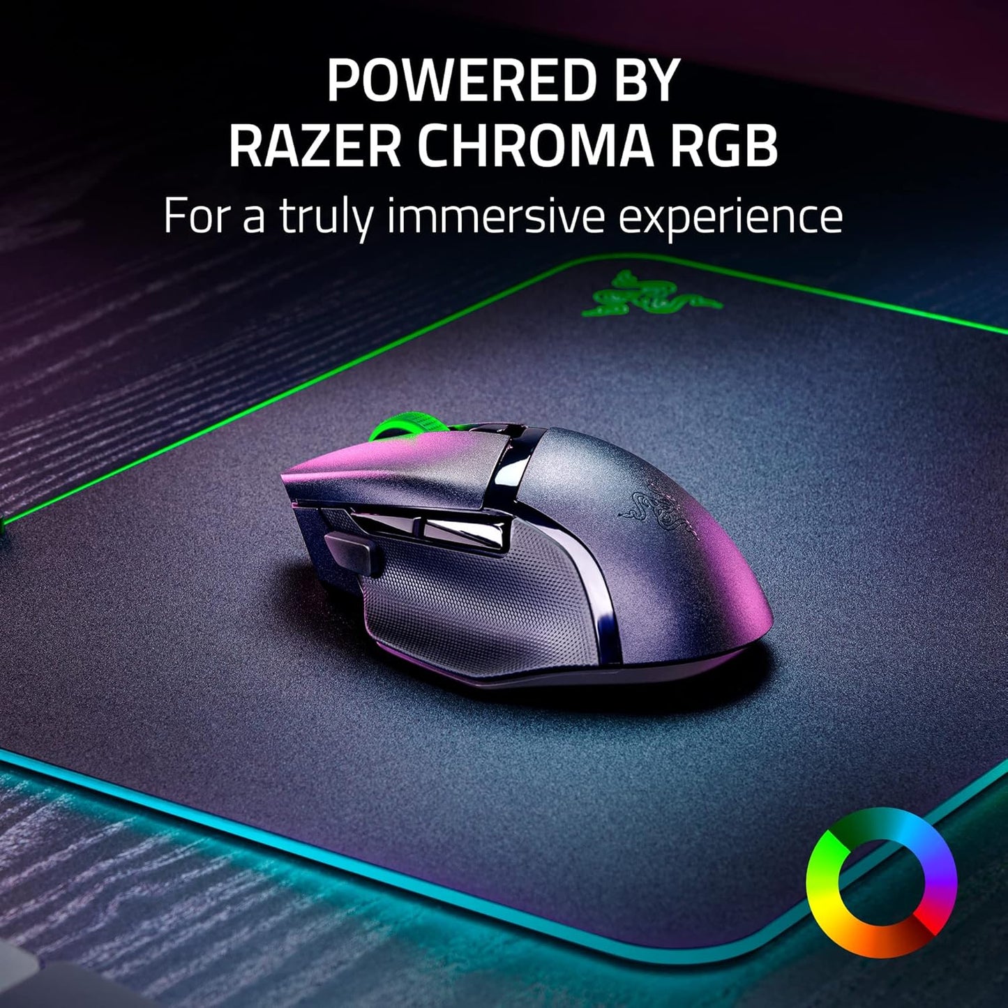OPEN BOX Razer Basilisk V3 X HyperSpeed Wireless Gaming Mouse: Bluetooth & HyperSpeed Wireless Compatible | 7 Programmable Buttons | 18000 DPI Optical Sensor