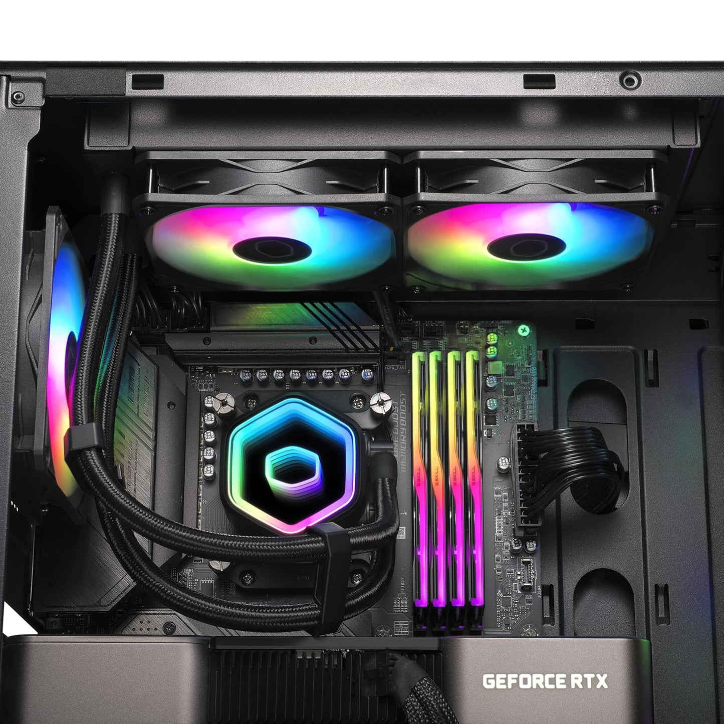 OPEN BOX Cooler Master ML240 Core 2 ARGB CPU Liquid Cooler - Black | Support Latest LGA1851, LGA1700, AM5, AM4 Socket | New Dual Chamber Pump | 360mm AIO | Performance Fans | Copper Base | New Mirror Design